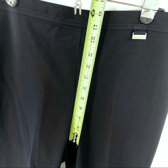 St John Sport Pants Womens 8 High Rise Ankle Zip Stretch Old Money Luxury - Picture 9 of 11